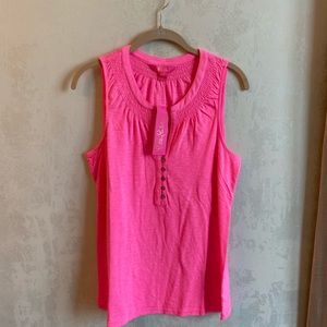 Brand new with tags Lilly Pulitzer Bright Pink Shirt